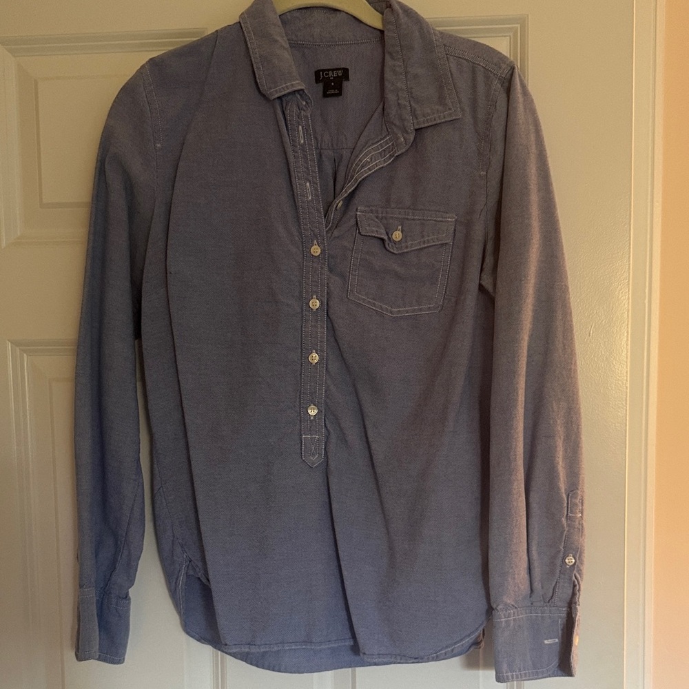 J. Crew Casual Button Down in Soft Blue